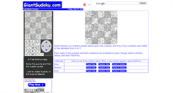 Desktop Screenshot of giantsudoku.com